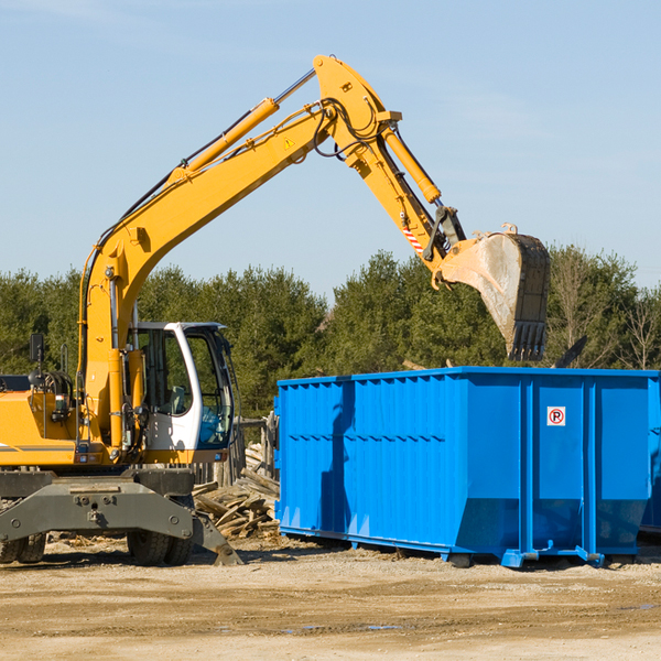 what size residential dumpster rentals are available in Somerford